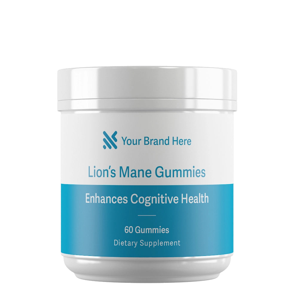 Private Label Lions Mane Gummies Mushrooms Vitamins Supplements Wholesale Manufacturer in USA